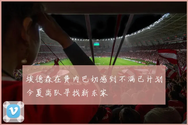 埃德森在费内巴切感到不满已计划今夏离队寻找新东家